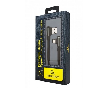 Кабель кутовий Cablexpert CC-USB2J-AMLCML-1M, преміум якість USB 2.0 A-тато/C-тато,1 м. Кабель кутовий Cablexpert CC-USB2J-AMLCML-1M, преміум якість USB 2.0 A-тато/C-тато,1 м.