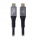 Кабель Cablexpert CCBP-USB4-CMCM240-1.5M, преміум якість, USB4, C-тато/C-тато, 1,5 м.