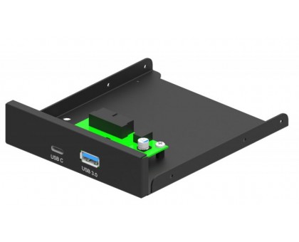 Внутрішня передня панель Gembird FDI3-U3C-01 до ПК 3.5'', USB3.1 Type-A+Type-C, чорна Внутрішня передня панель Gembird FDI3-U3C-01 до ПК 3.5'', USB3.1 Type-A+Type-C, чорна