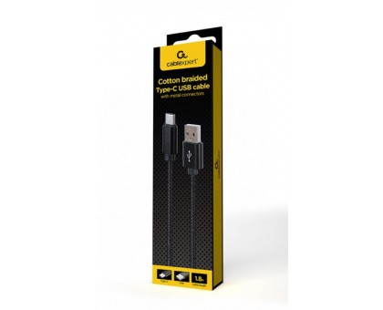Кабель Cablexpert CCDB-mUSB2B-AMCM-6, USB 2.0 A-тато/Type-C тато, 1,8 м.