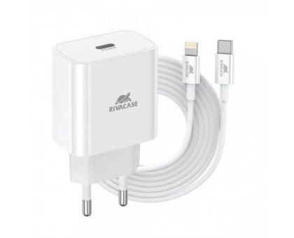 Мережевий ЗП, RivaCase PS4101 WD5, PD 20 В, білий Мережевий ЗП, RivaCase PS4101 WD5, PD 20 В, білий