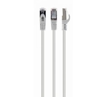 Патч корд Cablexpert PP6A-LSZHCU-W-3M, S/FTP, литий, 50u" штекер із фіксатором, 3.0 м, білий