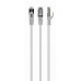 Патч корд Cablexpert PP6A-LSZHCU-W-3M, S/FTP, литий, 50u" штекер із фіксатором, 3.0 м, білий