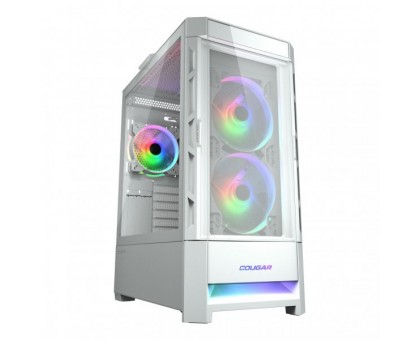 Корпус комп'ютерний Cougar DUOFACE RGB (White), Ігровий, скляне вікно, білий Корпус комп'ютерний Cougar DUOFACE RGB (White), Ігровий, скляне вікно, білий
