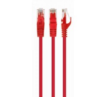 Патч корд Cablexpert PP6U-1.5M/R, UTP, категорія. 6, литий,  50u" штекер із фіксатором, 1.5 м, червоний