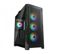 Корпус комп'ютерний Cougar Airface Pro RGB, ігровий, 3*140mm ARGB, 1*120mm ARGB, чорний
