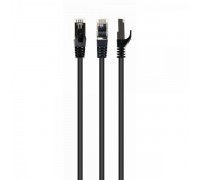 Патч корд Cablexpert PP6A-LSZHCU-BK-20M, S/FTP, литий, 50u" штекер із фіксатором, 20 м, чорний