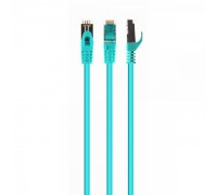 Патч корд Cablexpert PP6A-LSZHCU-G-15M, S/FTP, литий, 50u" штекер із фіксатором, 15 м, зелений