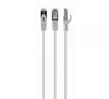 Патч корд Cablexpert PP6A-LSZHCU-W-15M, S/FTP, литий, 50u" штекер із фіксатором, 15 м, білий