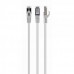 Патч корд Cablexpert PP6A-LSZHCU-W-20M, S/FTP, литий, 50u" штекер із фіксатором, 20 м, білий