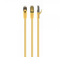Патч корд Cablexpert PP6A-LSZHCU-Y-15M, S/FTP, литий, 50u" штекер із фіксатором, 15 м, жовтий