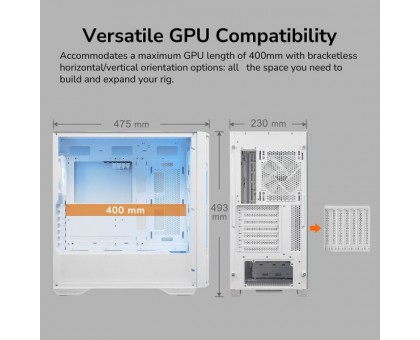 Корпус комп'ютерний Cougar Uniface RGB, білий Корпус комп'ютерний Cougar Uniface RGB, білий