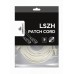 Патч корд Cablexpert PP6A-LSZHCU-W-30M, S/FTP, литий, 50u" штекер із фіксатором, 30 м, білий