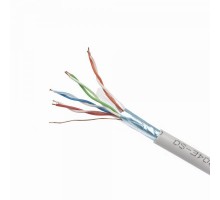 Звита пара, Cablexpert FPC-5004E-S, CAT5e, одножильна, екранована фольгою, 305 м