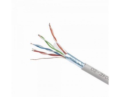 Звита пара, Cablexpert FPC-5004E-S, CAT5e, одножильна, екранована фольгою, 305 м Звита пара, Cablexpert FPC-5004E-S, CAT5e, одножильна, екранована фольгою, 305 м