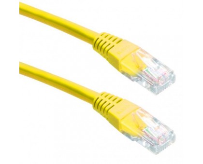 Патч корд Cablexpert PP12-3M/Y, UTP, категорія. 5E, литий, 50u" штекер із фіксатором, 3 м, жовтий Патч корд Cablexpert PP12-3M/Y, UTP, категорія. 5E, литий, 50u" штекер із фіксатором, 3 м, жовтий