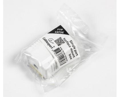 Розетка RJ-45 Cablexpert NCAC-1F5E-01 однопортова з екраном RJ-45, категорії 5E Розетка RJ-45 Cablexpert NCAC-1F5E-01 однопортова з екраном RJ-45, категорії 5E
