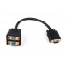 Розгалужувач VGA сигналу Cablexpert CC-VGAX2-20CM, на 2 VGA пасивний