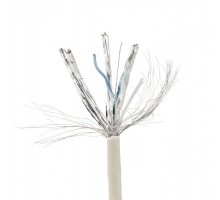 Звита пара,Cablexpert SPC-6A-LSZHCU-SO, CAT6A, одножильна, мідь (AWG23), подвійне екранування, 305 м