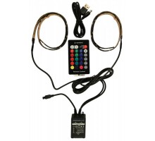 Світлодіодна стрічка Gembird LED-2SU-RGB50-01, з RGB підсвічуванням, 2x50 см, USB живлення
