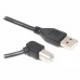 Кабель Cablexpert CCP-USB2-AMBM90-10, преміум якість USB 2.0 A-тато/B-тато, кутовий,3.0 м.