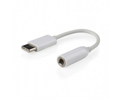 Адаптер Cablexpert CCA-UC3.5F-01-W, Type-C - стерео-аудіо 3.5 mm Адаптер Cablexpert CCA-UC3.5F-01-W, Type-C - стерео-аудіо 3.5 mm
