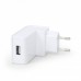 Зарядний пристрій Energenie EG-UC2A-02-W 2.1 A, білий