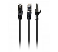 Патч корд Cablexpert PP6A-LSZHCU-BK-1.5M, S/FTP, литий, 50u" штекер із фіксатором, 1,5 м, чорний