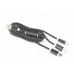 Зарядний кабель USB 3-в-1 Cablexpert CC-USB2-AM31-1M, AM-тато/Lightning/Micro/Type-C, 1.0 м.