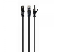 Патч корд Cablexpert PP6A-LSZHCU-BK-15M, S/FTP, литий, 50u" штекер із фіксатором, 15 м, чорний