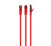 Патч корд Cablexpert PP6A-LSZHCU-R-15M, S/FTP, литий, 50u" штекер із фіксатором, 15 м, червоний