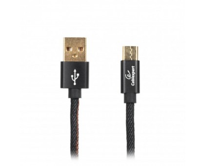 Кабель Cablexpert CCPB-C-USB-04BK, преміум якість USB 2.0 A-тато/C-тато,1 м. Кабель Cablexpert CCPB-C-USB-04BK, преміум якість USB 2.0 A-тато/C-тато,1 м.