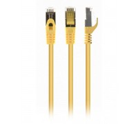 Патч корд Cablexpert PP6A-LSZHCU-Y-0.25M, S/FTP, литий, 50u" штекер із фіксатором, 0.25 м, жовтий
