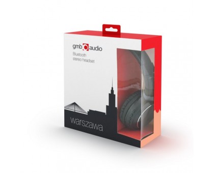 Bluetooth гарнітура GMB Audio BHP-WAW, серія "Варшава", чорний колір Bluetooth гарнітура GMB Audio BHP-WAW, серія "Варшава", чорний колір