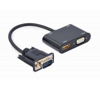 Адаптер-перехідник Cablexpert A-VGA-HDMI-02  VGA на HDMI/VGA + Аудио 3,5