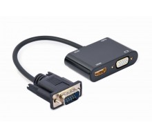 Адаптер-перехідник Cablexpert A-VGA-HDMI-02  VGA на HDMI/VGA + Аудио 3,5