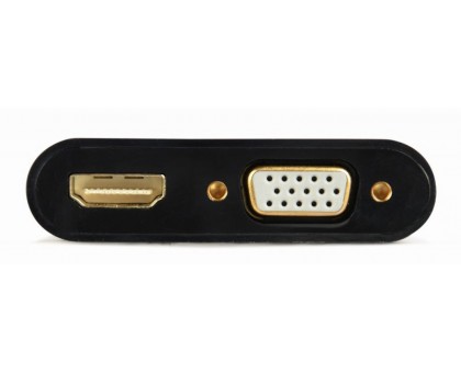 Адаптер-перехідник Cablexpert A-VGA-HDMI-02 VGA на HDMI/VGA + Аудио 3,5 Адаптер-перехідник Cablexpert A-VGA-HDMI-02 VGA на HDMI/VGA + Аудио 3,5