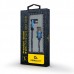 Кабель кутовий Cablexpert CC-USB2J-AMmBML-1M-BL, USB 2.0 A-тато/Micro B-тато, 1,0 м.