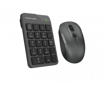 Комплект бездротовий клавіатура цифрова з мишою A4Tech Fstyler FG1600C Air2 (Grey), сірий колір Комплект бездротовий клавіатура цифрова з мишою A4Tech Fstyler FG1600C Air2 (Grey), сірий колір