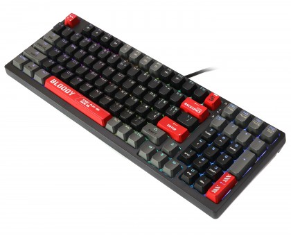 Механічна клавіатура A4Tech Bloody S98 (Bloody Red), червоні світчі, RGB підсвічування клавіш, USB, чорна Механічна клавіатура A4Tech Bloody S98 (Bloody Red), червоні світчі, RGB підсвічування клавіш, USB, чорна