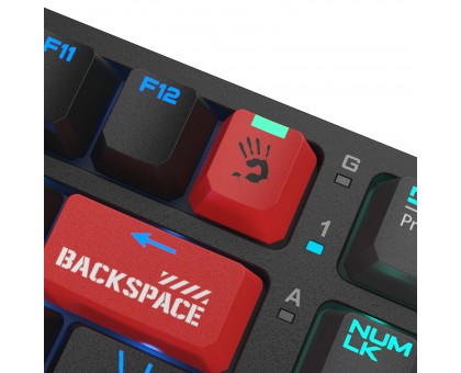 Механічна клавіатура A4Tech Bloody S98 (Bloody Red), червоні світчі, RGB підсвічування клавіш, USB, чорна Механічна клавіатура A4Tech Bloody S98 (Bloody Red), червоні світчі, RGB підсвічування клавіш, USB, чорна