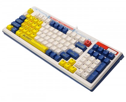Механічна ігрова клавіатура Bloody B950 RGB (Warrior Blue), біла, RGB підсвічування клавіш, LK Libra Brown Switch, USB Механічна ігрова клавіатура Bloody B950 RGB (Warrior Blue), біла, RGB підсвічування клавіш, LK Libra Brown Switch, USB