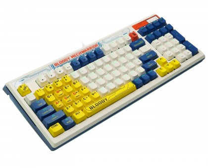 Механічна ігрова клавіатура Bloody B950 RGB (Warrior Blue), біла, RGB підсвічування клавіш, LK Libra Brown Switch, USB Механічна ігрова клавіатура Bloody B950 RGB (Warrior Blue), біла, RGB підсвічування клавіш, LK Libra Brown Switch, USB