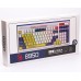 Механічна ігрова клавіатура Bloody B950 RGB (Warrior Blue), біла, RGB підсвічування клавіш, LK Libra Brown Switch, USB