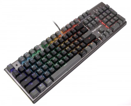 Клавіатура A4Tech FS100 (Stone Black), механічна ігрова, неонове підсвічування, USB, FS Switches, чорна Клавіатура A4Tech FS100 (Stone Black), механічна ігрова, неонове підсвічування, USB, FS Switches, чорна