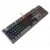 Клавіатура A4Tech FS100 (Stone Black), механічна ігрова, неонове підсвічування, USB, FS Switches, чорна