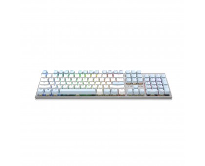 Клавіатура A4Tech FS100 (Icy Blue) механічна ігрова, неонове підсвічування, USB, FS Switches, срібляста Клавіатура A4Tech FS100 (Icy Blue) механічна ігрова, неонове підсвічування, USB, FS Switches, срібляста
