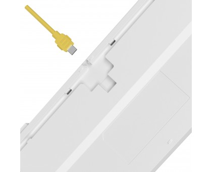 Механічна ігрова клавіатура Bloody S87 (Energy White), червоні світчі, USB, RGB підсвічування, BLMS TKL Switch, біла Механічна ігрова клавіатура Bloody S87 (Energy White), червоні світчі, USB, RGB підсвічування, BLMS TKL Switch, біла
