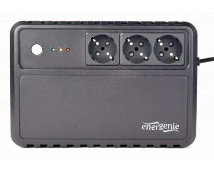Джерело безперебійного живлення EnerGenie EG-UPS-3SDT600-01, 650VA, серія Desktop