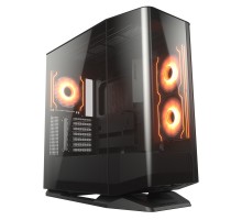 Корпус комп'ютерний Cougar FV270 RGB Black Ігровий, 3*120mm, 1*140mm, ARGB Fan Pre-installed, Type-C x1, USB3.0 x2, Audio x1, чорний